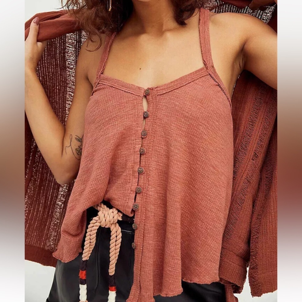 Free People We The Free Dream Weaver Oversized Tank Rosette Small